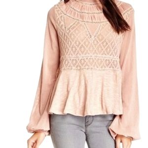 Free People English Rose Blouse